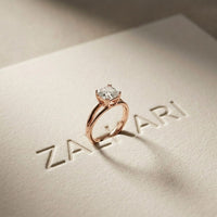 2 CT Asscher Cut Lab Grown Diamond Split Shank Monroe Ring Rose Gold