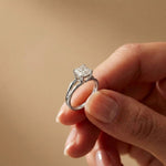 2 CT Asscher Cut Lab Grown Diamond Split Shank Monroe Ring White 