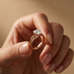 The Sienna 2 CT Heart Cut Lab Grown Diamond Dual Prong Ring Rose Gold