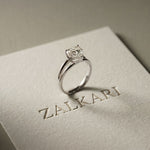 The Sienna 2 CT Heart Cut Lab Grown Diamond Dual Prong Ring White