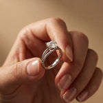 The Sienna 2 CT Heart Cut Lab Grown Diamond Dual Prong Ring White