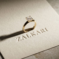 1.50 Ct Cushion Cut Lab Grown Diamond Brielle Solitaire Ring Gold