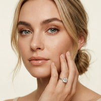 1.50 Ct Cushion Cut Lab Grown Diamond Brielle Solitaire Ring White