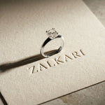 1.50 Ct Cushion Cut Lab Grown Diamond Brielle Solitaire Ring White