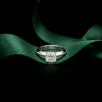 1.50 Ct Cushion Cut Lab Grown Diamond Brielle Solitaire Ring White