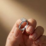 The Astoria 1.50 CT Emerald Cut Lab Grown Diamond Dual Prong Ring White