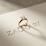 The Rosalie 1.50 CT Heart Cut Lab Grown Diamond Ring Rose Gold