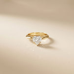 The Rosalie 1.50 CT Heart Cut Lab Grown Diamond Ring Gold