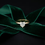The Rosalie 1.50 CT Heart Cut Lab Grown Diamond Ring Gold