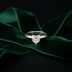The Rosalie 1.50 CT Heart Cut Lab Grown Diamond Ring White