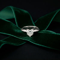 The Rosalie 1.50 CT Heart Cut Lab Grown Diamond Ring White