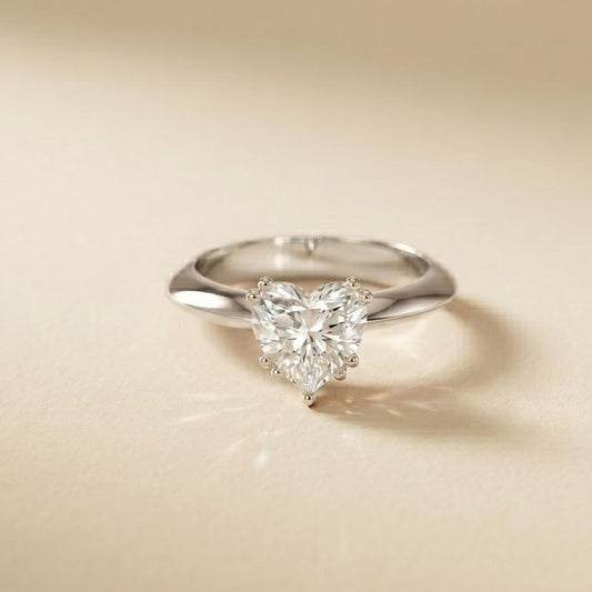 The Rosalie 1.50 CT Heart Cut Lab Grown Diamond Ring