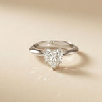 The Rosalie 1.50 CT Heart Cut Lab Grown Diamond Ring White