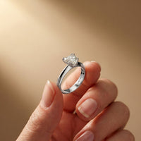 The Rosalie 1.50 CT Heart Cut Lab Grown Diamond Ring White
