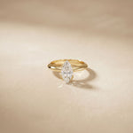 The Verona 2 CT Marquise Cut Lab Grown Diamond Ring Gold