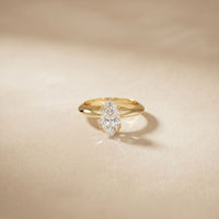 The Verona 2 CT Marquise Cut Lab Grown Diamond Ring Gold