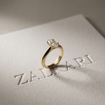 The Verona 2 CT Marquise Cut Lab Grown Diamond Ring Gold