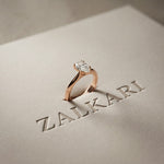 The Isabelle 1.50 CT Pear Cut Lab Grown Diamond Ring For Her Rose Gold