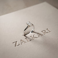 The Isabelle 1.50 CT Pear Cut Lab Grown Diamond Ring For Her White