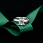 The Avalon 1.50 CT Princess Cut Lab Grown Diamond Ring For Gift White
