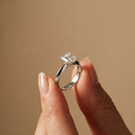 The Avalon 1.50 CT Princess Cut Lab Grown Diamond Ring For Gift White