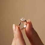 The Sterling 1.50 CT Radiant Cut Lab Grown Diamond Ring For Her Rose Gold