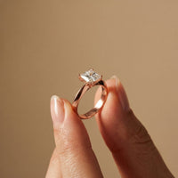 The Sterling 1.50 CT Radiant Cut Lab Grown Diamond Ring For Her Rose Gold