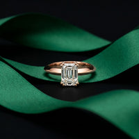 The Sterling 1.50 CT Radiant Cut Lab Grown Diamond Ring For Her Rose Gold