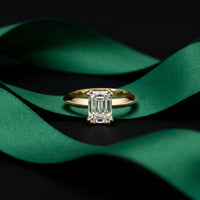 The Sterling 1.50 CT Radiant Cut Lab Grown Diamond Ring For Her Gold