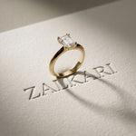 The Sterling 1.50 CT Radiant Cut Lab Grown Diamond Ring For Her Gold