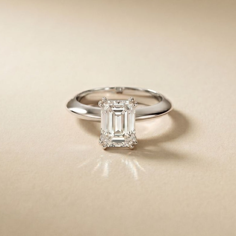 The Sterling 1.50 CT Radiant Cut Lab Grown Diamond Ring For Her White 