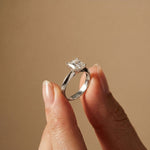 The Sterling 1.50 CT Radiant Cut Lab Grown Diamond Ring For Her White 
