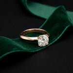 The Harrison 1.50 CT Round Cut Lab Grown Diamond Ring Rose Gold