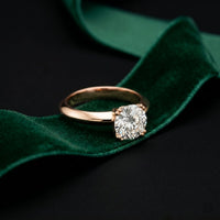 The Harrison 1.50 CT Round Cut Lab Grown Diamond Ring Rose Gold
