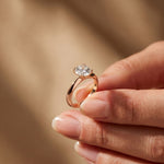 The Harrison 1.50 CT Round Cut Lab Grown Diamond Ring Rose Gold