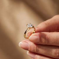 The Harrison 1.50 CT Round Cut Lab Grown Diamond Ring Gold