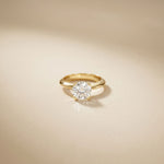 The Harrison 1.50 CT Round Cut Lab Grown Diamond Ring Gold