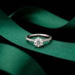 The Eloise  1.50 CT Round Lab Grown Diamond Pave Ring White