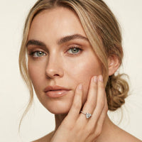 The Sorelle 1.50 CT Trillion Lab Grown Diamond Ring Rose Gold