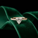 The Sorelle 1.50 CT Trillion Lab Grown Diamond Ring Rose Gold