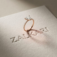 The Sorelle 1.50 CT Trillion Lab Grown Diamond Ring Rose Gold