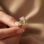 The Sorelle 1.50 CT Trillion Lab Grown Diamond Ring Gold