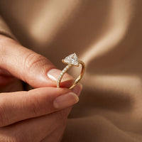 The Sorelle 1.50 CT Trillion Lab Grown Diamond Ring Gold