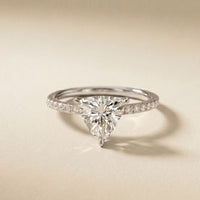 The Sorelle 1.50 CT Trillion Lab Grown Diamond Ring White