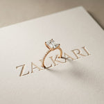 3 CT Emerald Cut The Marlowe Lab Grown Diamond Ring For Her Rose Gold