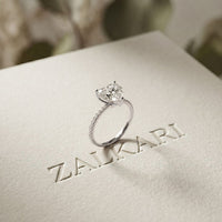 3 CT Heart Cut The Valentina Lab Grown Diamond Ring For Girls White