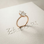 3 CT Marquise Cut Lab Grown Verona  Diamond Ring Rose Gold