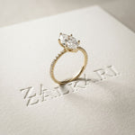 3 CT Marquise Cut Lab Grown Verona  Diamond Ring Gold
