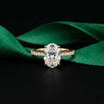 The Brixton 3 CT Oval Cut Lab Grown Diamond Ring For Girls Rose Gold
