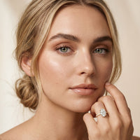 The Brixton 3 CT Oval Cut Lab Grown Diamond Ring For Girls Gold